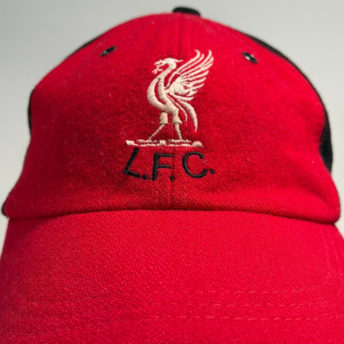 Vintage Liverpool LFC Reebok Hat Red Adjustable Strapback 90s Wool