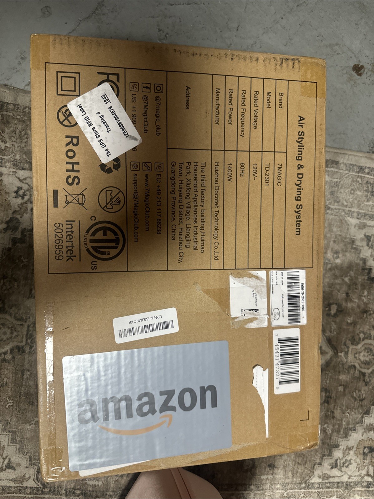 7-in-1 Hair Dryer Brush, 110,000 RPM, Frizz-Free Styling, Travel Case