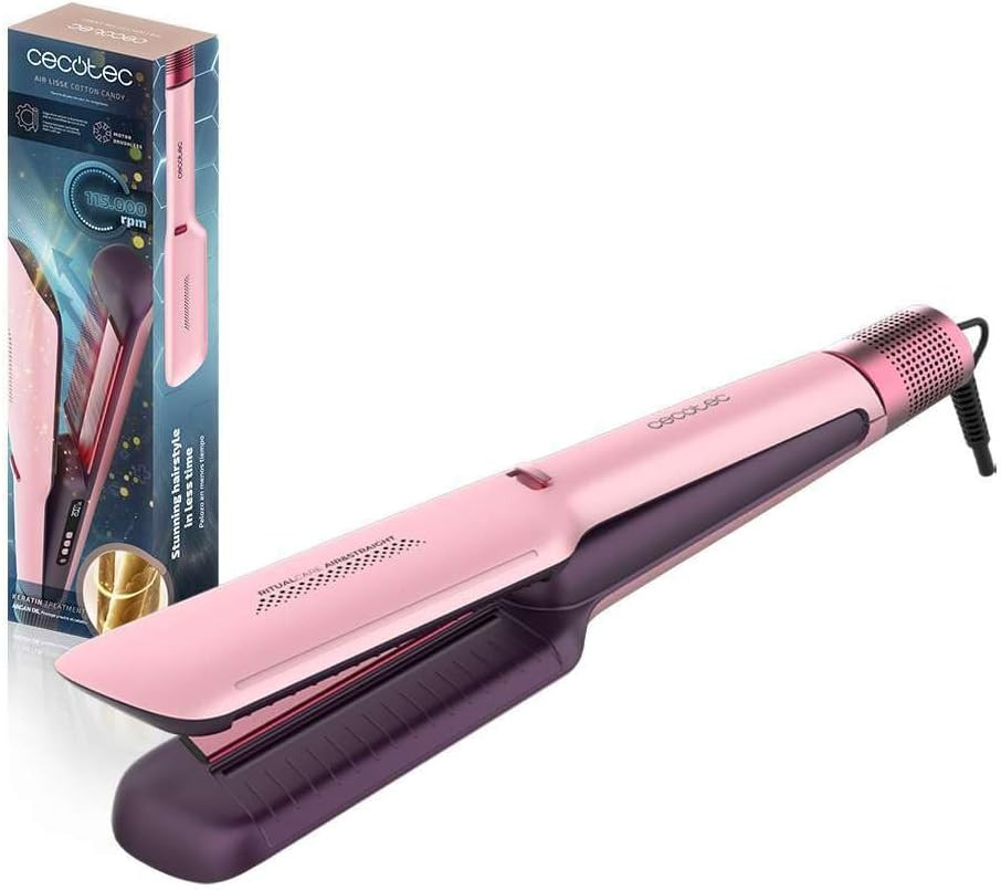 Piastra Air Lisse Cotton Candy 600W: Protezione Totale per i tuoi Capelli