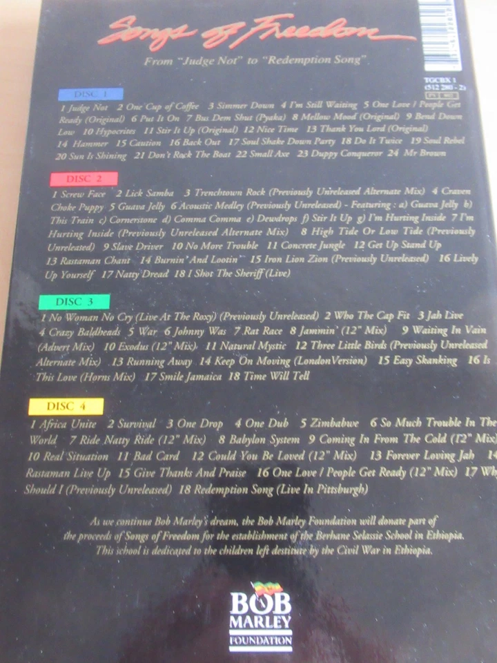 Bob Marley-Songs of Freedom-Limited 4er CD Digi Book von 1992 - Bild 3 von 4