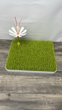 Boon Grass Baby Bottle Drying Rack Green w Flower Stem Countertop Organizer