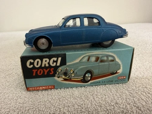 Vintage original Corgi # 208M Jaguar 2.4 Litre Saloon new In original box.