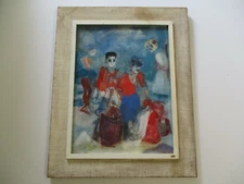 WINDUST OIL PAINTING MID CENTURY FISHERMENS LANDING EXPRESSIONIST PORTRAIT 1954