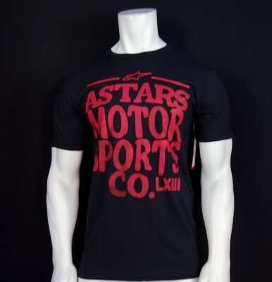 NEW ALPINESTARS RACING BLACK UP TOWN MENS Size Medium T SHIRT RALP-326