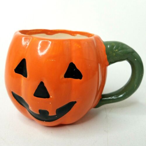 Loomco Jack-O-Lantern Pumpkin Mug Cup Halloween Vintage 1994 - Bild 1 von 7