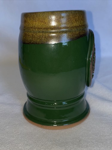 Saugatuck Brewing Company Joshua Mogck Pottery Ceramic Green Mug Handthrown - Picture 6 of 16