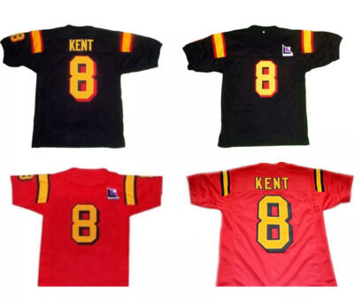 #ad Movie Clark Kent #8 Smallville Jersey Sewn Custom Name Red Black Youth Men S 6XL $41.75