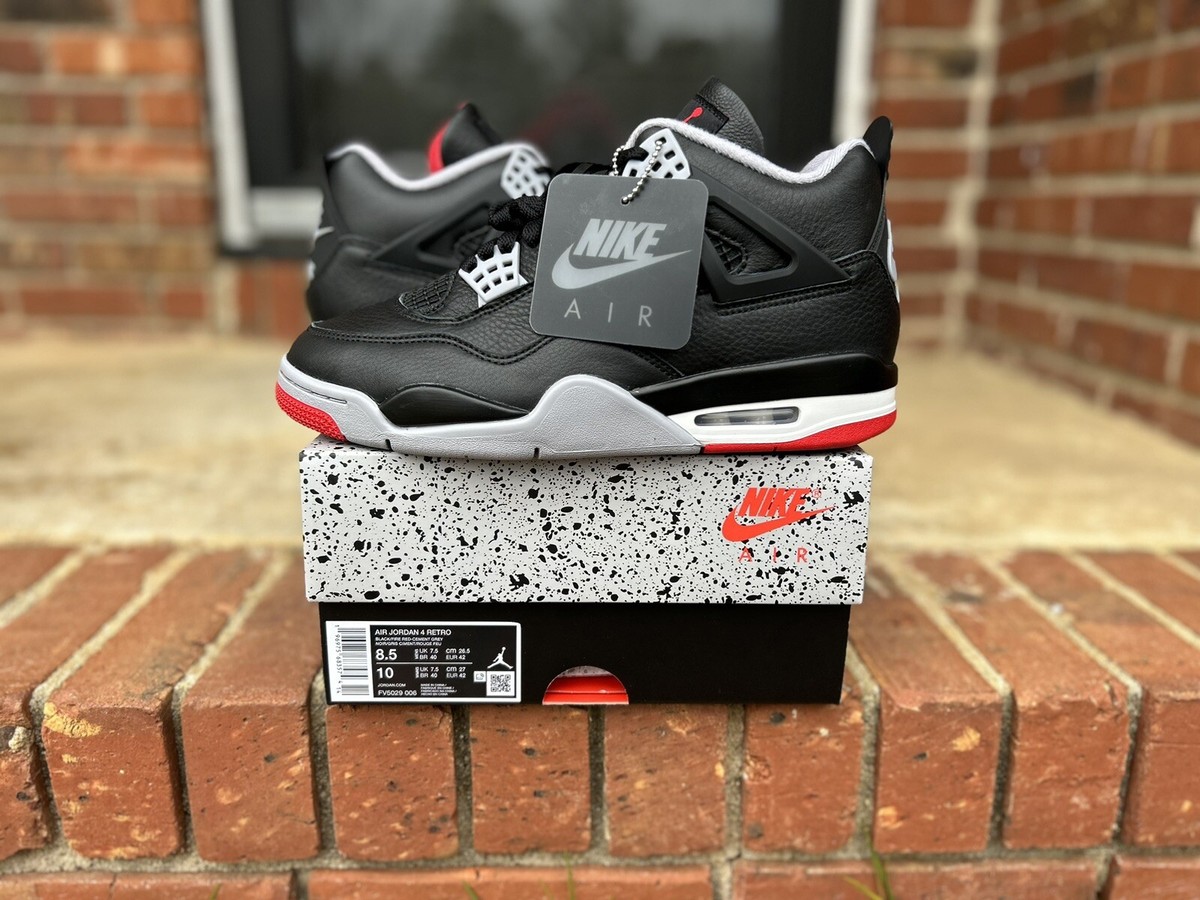 靴 Nike Air Jordan 4 Retro \"Bred Reimagined Jordan 4 Bred Reimagined |Mens & GS Sizes| FAST SHIPPING