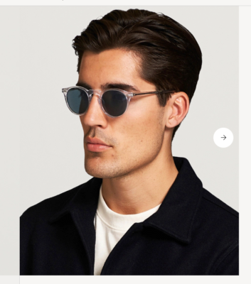 Oliver Peoples Gregory Peck Sun 47mm Crystal/Blue Photochromic