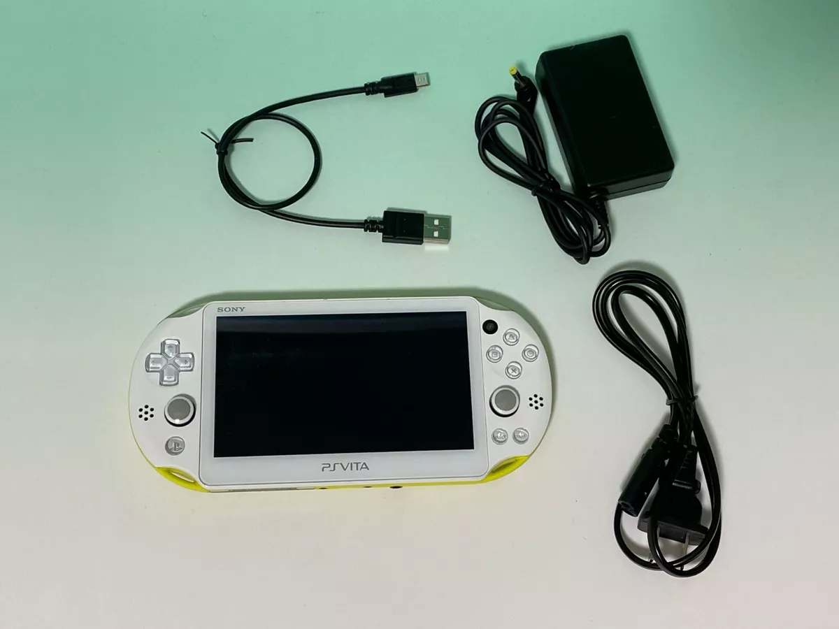 SONY PS Vita Lime Green/White console PCH 2000 ZA13 PlayStation Japan  Excellent+