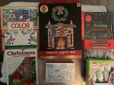 NWT Christmas Arts Crafts - Lot Of 8 - Color, Paint, Stickers, See Details