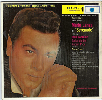 Mario Lanza in Serenade EP German Press 1956