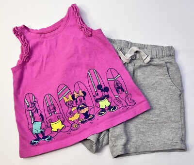 Disney Baby Gap Mickey & Friends 12/18M Sleeveless Graphic Tank 