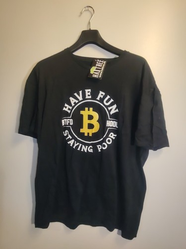 Krypto Funny Spruch Crypto Geld Coin Money   Bio Baumwolle Shirt L - Bild 1 von 4