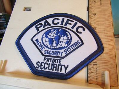 Pacific Security systems Private Security UK England? patch blue white