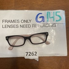 Ray Ban Jr RB1533 3580 Black/Pink Girls Kids Rectangle Eyeglasses 45/16 125 G145