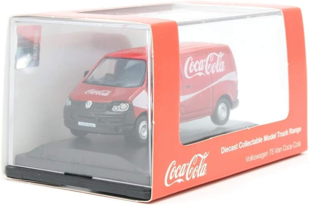 Oxford Diecast Volkswagen T5 Van Coca Cola Red 1:76 Scale