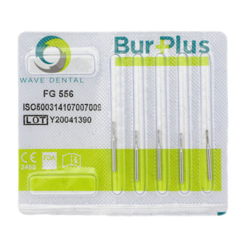 Fresas dentales WAVE carburo FG 556 557 557L 558 cilindro extremo plano fresa de alta velocidad - Imagen 4 de 35