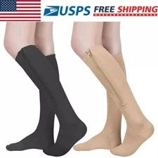 30-40mmHg Knee High Medical Compression Stockings Varicose Veins Surgical Socks+