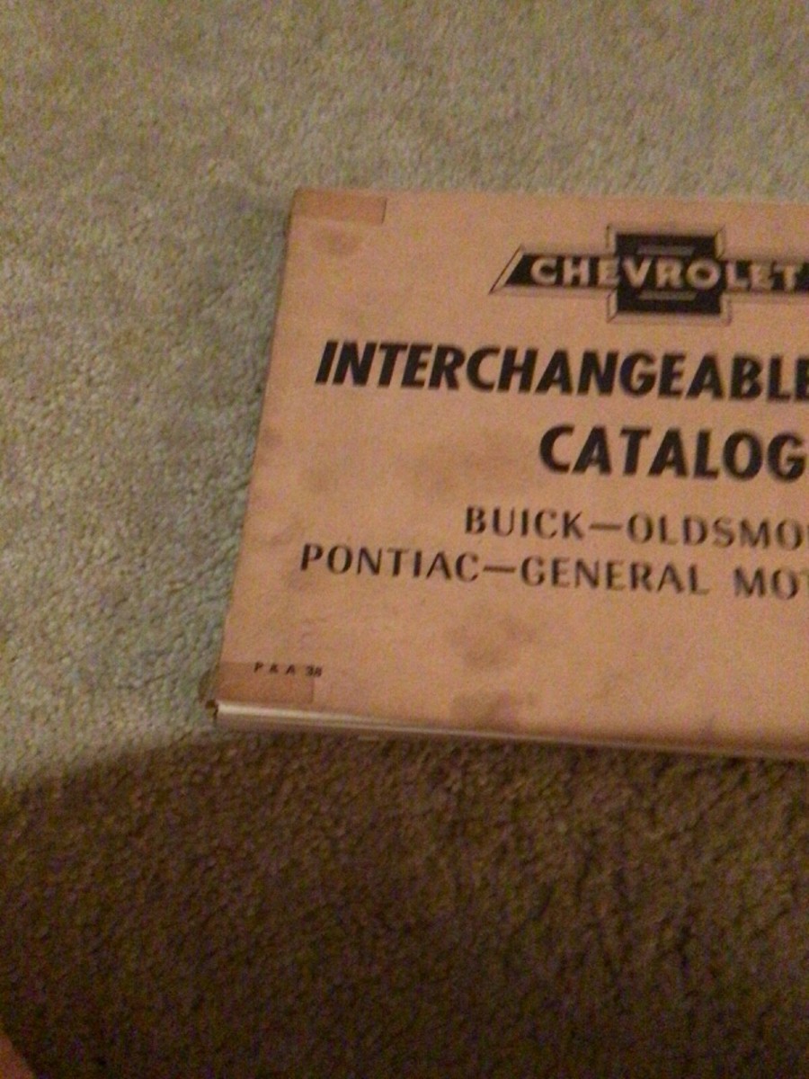 Vintage 1929-1959 Chevrolet Interchangeable Parts Catalog | eBay