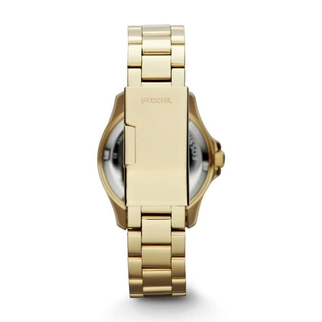 Reloj Fossil para mujer AM4453 retro Traveler tono dorado acero inoxidable Foto 2 de 4