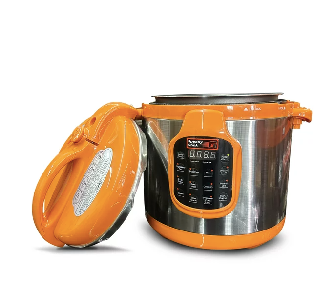 Speedy Cook Stainless Steel Digital Pressure Cooker, 6-Quart