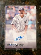 2023 Topps Stadium Club Nestor Cortes On Card Black Foil Auto SSP /25 Yankees