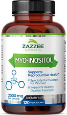 Myo-Inositol Capsules, 2000 Mg per Serving, 120 Vegan Capsules, Ideal Dosage ...
