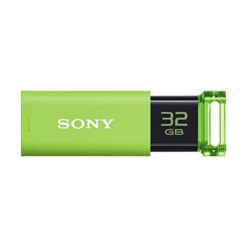 Sony USB Memory USB3.0 32GB Green Capless USM32GU G Flash Drive Computer Japan - Afbeelding 1 van 1