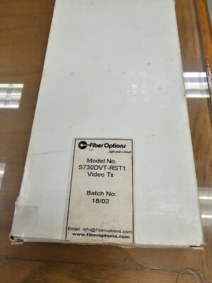 Fiber Options Interlogics S730DVT-RST1 Single Channel Fiber Optic Video xmitter