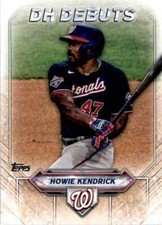 2021 Topps Series 2 Howie Kendrick Washington Nationals #DHD-7 DH Debuts