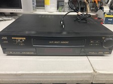 JVC HR-J97MS VHS Karoke Player With Remote And Manual - For Parts - UNTESTED