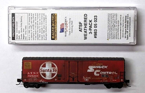 MTL Micro-Trains 18144270 Santa Fe Bx-90 ATSF 525249 FW desgastado de fábrica JC | Zustand: New