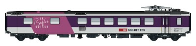 LS Models 47267 WR ''Le Buffet Suisse'' White/Purple Livery Pink Band, SBB Logo