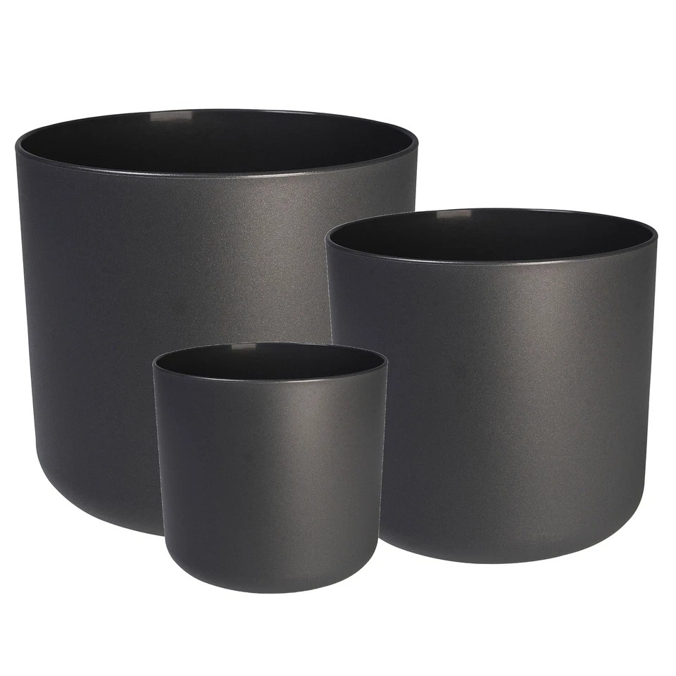 Anthracite Elho B.For Soft Round Pot Indoor Plant Pots for Home House Plants