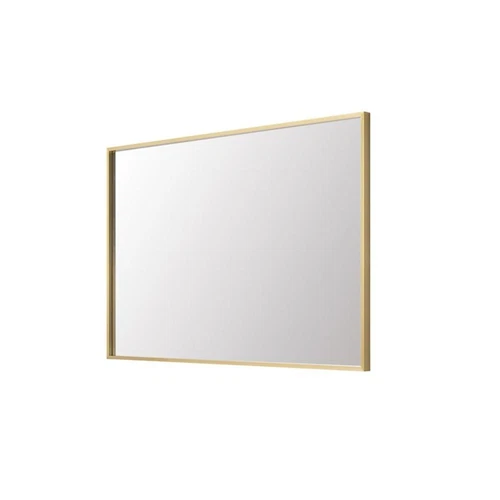 Elegant Decor Grace 27x36" Modern Aluminum Rectangle Mirror in Gold - Picture 3 of 5