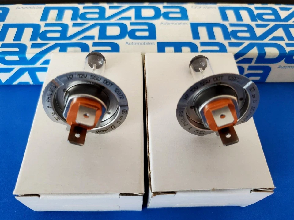 2- New OEM 2004 - 2011 Mazda RX-8 Halogen H-7 55w Headlight Bulbs # 0000-11-0H7 — 第 2/3 张图片