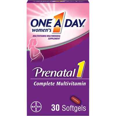 One A Day Prenatal 1 Complete Multivitamin Supplement Softgels - 30 Count