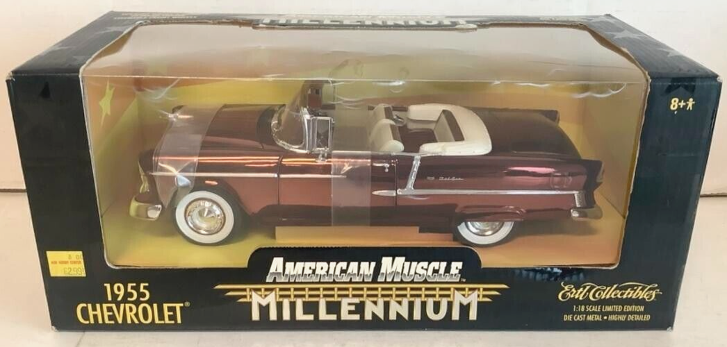 ERTL 32235 1:18 American Muscle 1955 CHEVY BEL AIR Metallic Brown LE Diecast Car