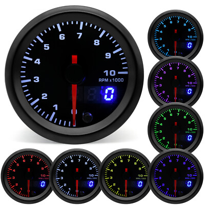 Strumento Auto 52mm LED Blu – Volt/Boost/Temperatura Acqua/Olio/Pressione/Giro – GZSMH - 3