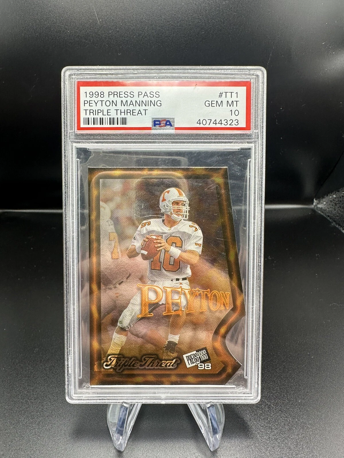 Peyton Manning Press Pass Triple Threat #TT1 Base