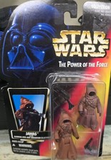 Star Wars   JAWAS W  GLOWING EYES & ION B   Kenner 1996 NM M Red Card Figure Col  2