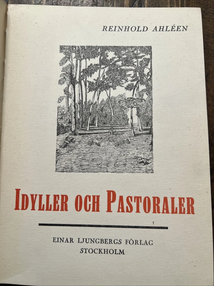 Idyller Och Pastoraler Reinhold Ahleen Signed 1935 Hardcover - Imagem 3 de 4