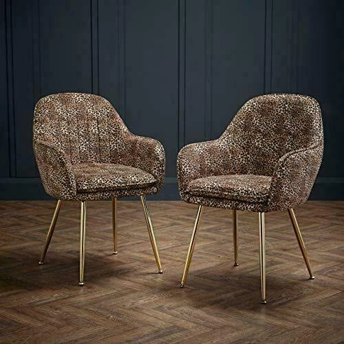 Leopard print clearance dining chairs