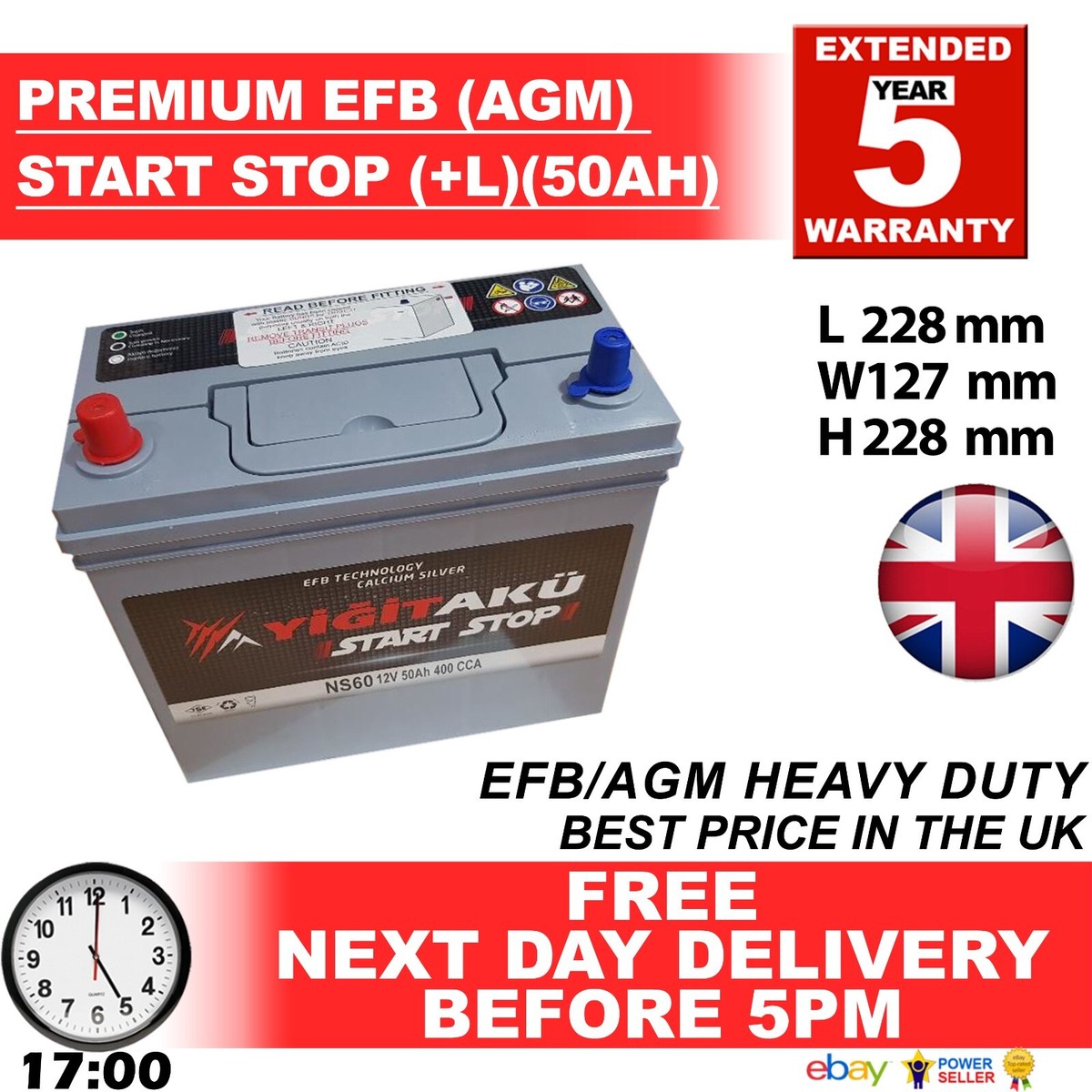 HJ-S34B20L-A Equivalent Auxiliary Car Battery 12V 35Ah 45ah