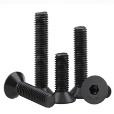 M3(3mm) COUNTERSUNK SCREWS BOLTS ALLEN KEY SOCKET SCREW STEEL BLACK GRADE 10.9