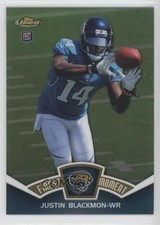 2012 Topps Finest Finest Moments Refractor Justin Blackmon #FM-JB 0a3