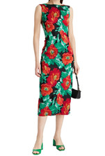 Oscar De La Renta Flora Cloque-Jacquard Midi Dress UK 16 - USA 12 RRP £7940