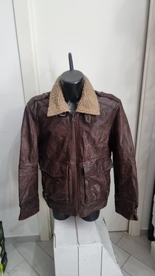 Brown Leather Jacket Men's S. Oliver Size XXL AN1154