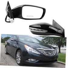Side Mirror Compatible With 11-14 Hyundai Sonata 7Pins Right Black